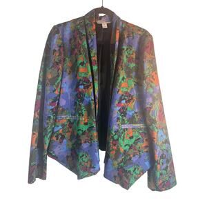 Harper and Gray Colorful jacket no buttons no pockets size XL